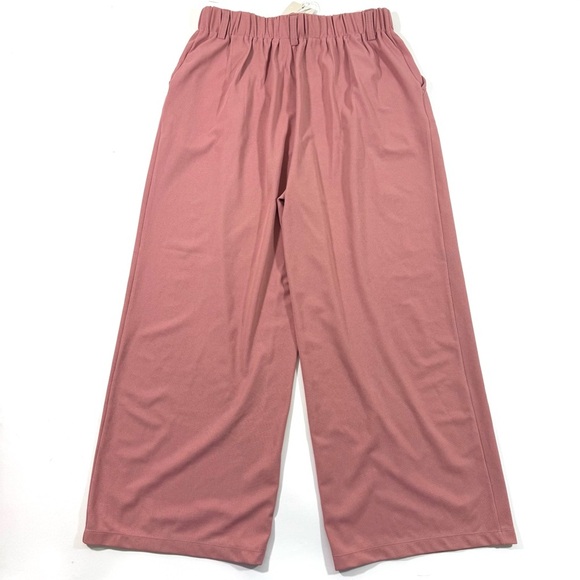 New Halara Flex™ High Waist Wide Leg Waffle Work Pants Rose Tan - Picture 5 of 10